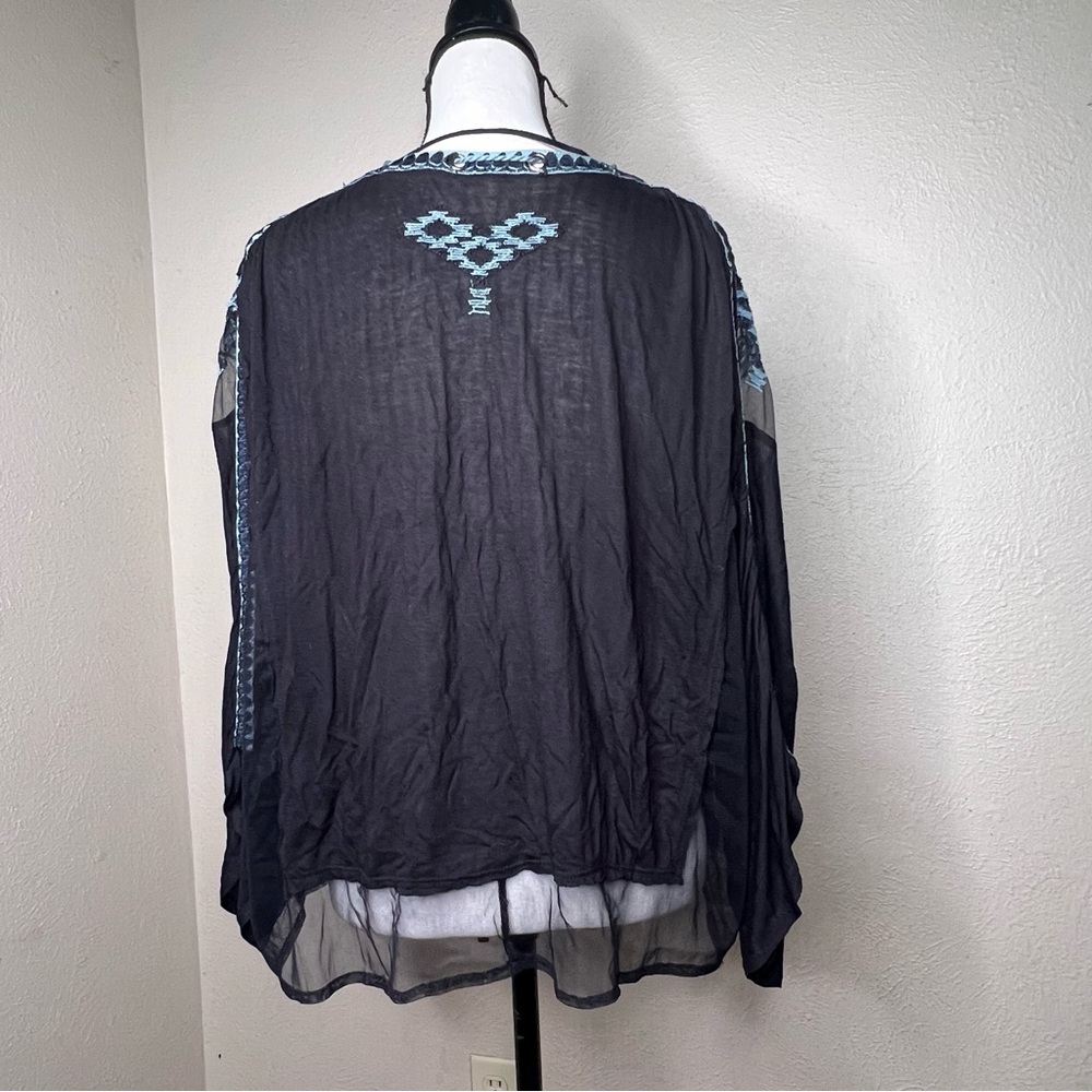 Free People Eden black embroidered blouse - Picture 9 of 12